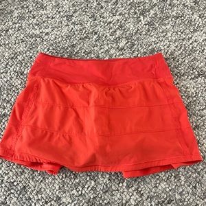 Orange pace rival skirt regular length size 4